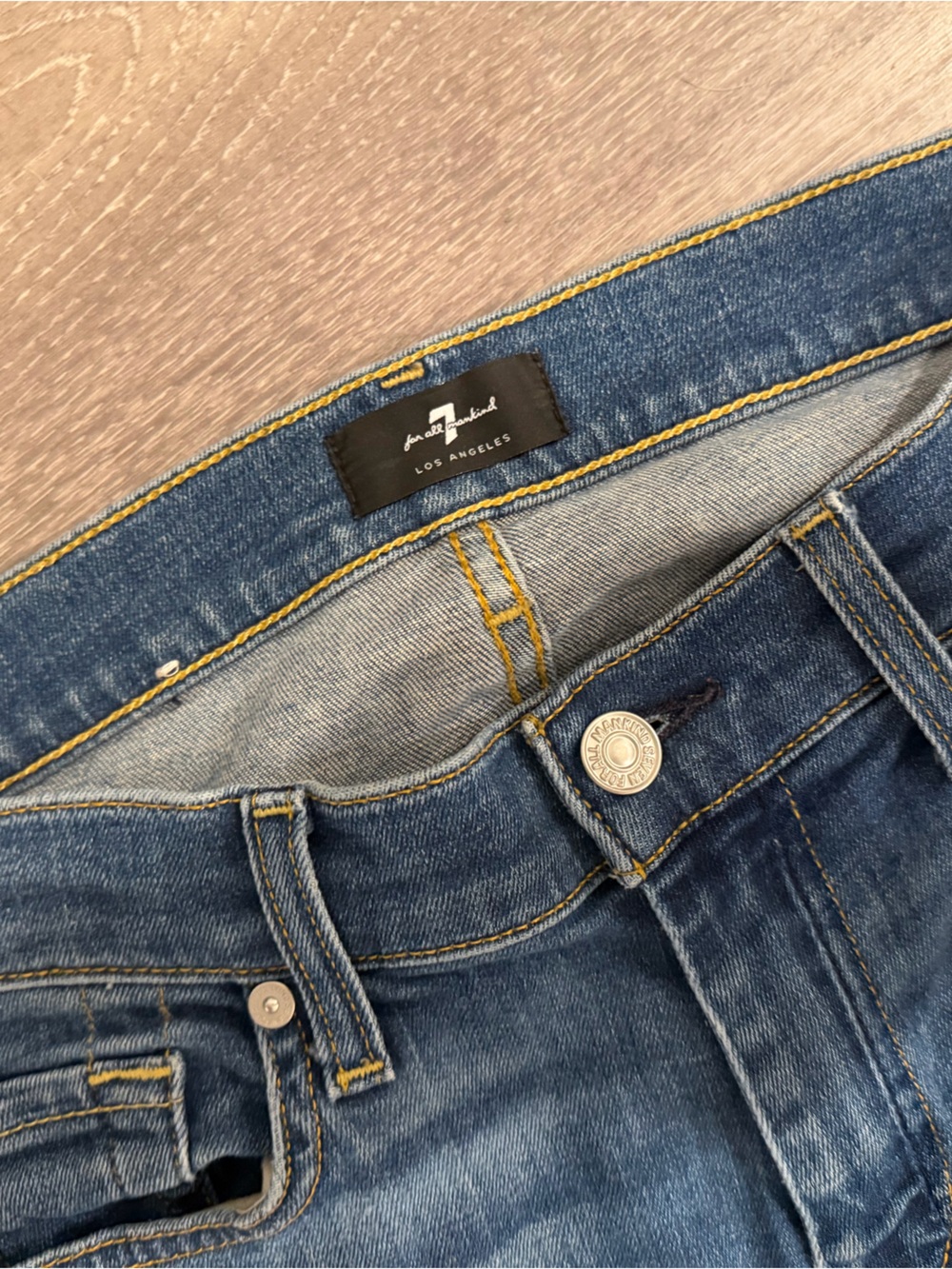 7 for all mankind dojo trouser jeans mid rise size 29 - Picture 4 of 8